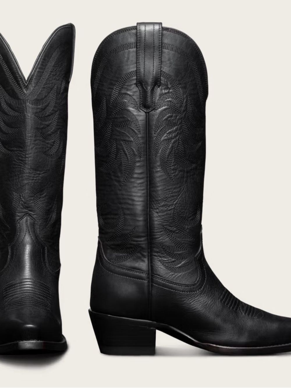Tecovas The Annie Boots, Classic Cowboy Style in black
